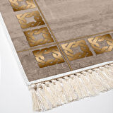 Dekoreko Kaymaz Taban Djt Salon Halısı Trend Saçaklı Modern 691M