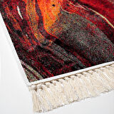 Dekoreko Kaymaz Taban Djt Mutfak Halısı Trend Saçaklı Modern S5050