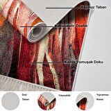 Dekoreko Kaymaz Taban Djt Mutfak Halısı Trend Saçaklı Modern S5050