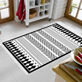 Dekoreko Kaymaz Taban Djt Mutfak Halısı Trend Saçaklı İskandinav M1273