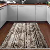 Dekoreko Kaymaz Taban Djt Mutfak Halısı Yıldız Deri Saçaklı Modern Mu147