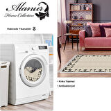 Dekoreko Kaymaz Taban Djt Salon Halısı Star Pamuk Saçaklı Modern 1945