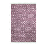 Dekoreko Kaymaz Taban Djt Salon Halısı Star Pamuk Saçaklı İskandinav F5084