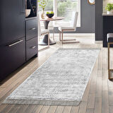 Dekoreko Kaymaz Taban Djt Mutfak Halısı Yıldız Deri Saçaklı Modern Mu134