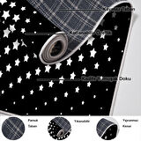 Dekoreko Kaymaz Taban Djt Salon Halısı Star Pamuk Modern 723