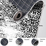 Dekoreko Kaymaz Taban Djt Salon Halısı Star Pamuk İskandinav Mu123