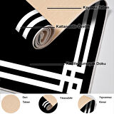 Dekoreko Kaymaz Taban Djt Mutfak Halısı Yıldız Deri Modern 1669