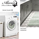 Dekoreko Kaymaz Taban Djt Mutfak Halısı Star Pamuk Saçaklı İskandinav F5078