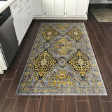 Dekoreko Kaymaz Taban Djt Mutfak Halısı Yıldız Deri Modern 659M