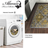 Dekoreko Kaymaz Taban Djt Mutfak Halısı Yıldız Deri Modern 659M