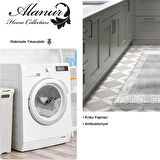 Dekoreko Kaymaz Taban Djt Mutfak Halısı Star Pamuk Saçaklı Modern 1460