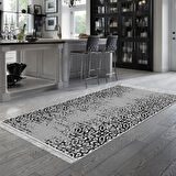 Dekoreko Kaymaz Taban Djt Mutfak Halısı Star Pamuk Saçaklı İskandinav Mu123