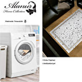 Dekoreko Kaymaz Taban Djt Salon Halısı Yıldız Deri Modern M12366