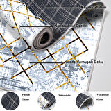 Dekoreko Kaymaz Taban Djt Mutfak Halısı Star Pamuk Modern M5026