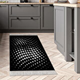 Dekoreko Kaymaz Taban Djt Mutfak Halısı Trend Saçaklı Modern 723