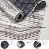 Dekoreko Kaymaz Taban Djt Mutfak Halısı Star Pamuk Modern 1252