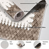 Dekoreko Kaymaz Taban Djt Mutfak Halısı Trend Modern 1529