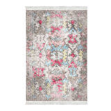 Dekoreko Kaymaz Taban Djt Mutfak Halısı Yıldız Deri Saçaklı Modern F5138