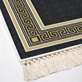 Dekoreko Kaymaz Taban Djt Salon Halısı Trend Saçaklı Modern M5140