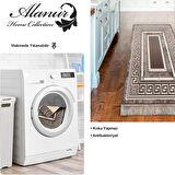 Dekoreko Kaymaz Taban Djt Mutfak Halısı Yıldız Deri Saçaklı Modern 651M