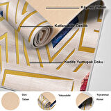 Dekoreko Kaymaz Taban Djt Mutfak Halısı Yıldız Deri Modern P1337