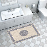Dekoreko Kaymaz Taban Djt Banyo Halısı Trend Modern 1319