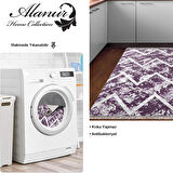 Dekoreko Kaymaz Taban Djt Mutfak Halısı Trend Saçaklı İskandinav F5128