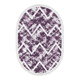 Dekoreko Kaymaz Taban Djt Salon Halısı Star Pamuk Saçaklı Oval İskandinav F5128