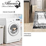 Dekoreko Kaymaz Taban Djt Mutfak Halısı Yıldız Deri Modern M5132