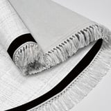 Alanur Home Kaymaz Taban Djt Banyo Mutfak Salon Halı  Trend Saçaklı Oval Dokuma Desen E5007