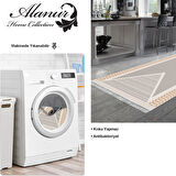 Dekoreko Kaymaz Taban Djt Mutfak Halısı Star Pamuk Saçaklı Modern P1526