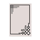 Dekoreko Kaymaz Taban Djt Mutfak Halısı Yıldız Deri Modern 1919