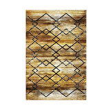 Dekoreko Kaymaz Taban Djt Salon Halısı Yıldız Deri Modern M5006