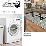 Dekoreko Kaymaz Taban Djt Salon Halısı Yıldız Deri Saçaklı İskandinav F5078