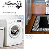 Dekoreko Kaymaz Taban Djt Mutfak Halısı Yıldız Deri Modern 608M