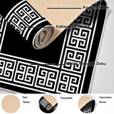 Dekoreko Kaymaz Taban Djt Mutfak Halısı Yıldız Deri Modern 608M