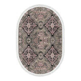 Dekoreko Kaymaz Taban Djt Mutfak Halısı Star Pamuk Saçaklı Oval Modern 659M