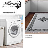 Dekoreko Kaymaz Taban Djt Mutfak Halısı Star Pamuk Saçaklı Modern 656M