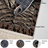 Dekoreko Kaymaz Taban Djt Mutfak Halısı Star Pamuk Saçaklı Modern 1906