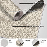 Dekoreko Kaymaz Taban Djt Mutfak Halısı Trend Modern 757