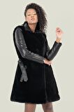 Tayla Siyah Deri Mont 211610