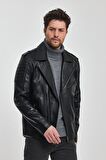 Rob Siyah Deri Mont