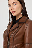 Diana Taba Kadın Deri Mont