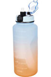 Lumin Flask Su Matarası 1,5 Litre Motivasyon Matarası Bpa Free Su Şişesi Suluk Water Bottle