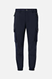 V-CLUTCH JOGGER DAR PACA YAZLIK LACIVERT PANTOLON 