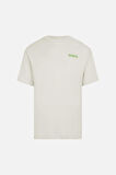 OVERSIZED FIT SIRT DESENLİ ERKEK TSHIRT EKRU 