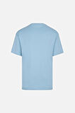 OVERSIZED FIT VANEDA LOGO BASIC TSHIRT MAVI 