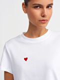 30584 DİLVİN T-SHIRT BİSİKLET YAKA PAMUKLU