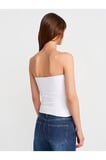 21103 Straplez Top-Beyaz
