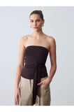 32841 Bağlamalı Bandeau Top